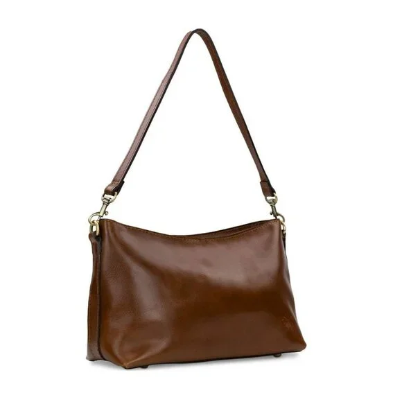 Elegant Brown Leather Shoulder Bag - Picture 9 of 13